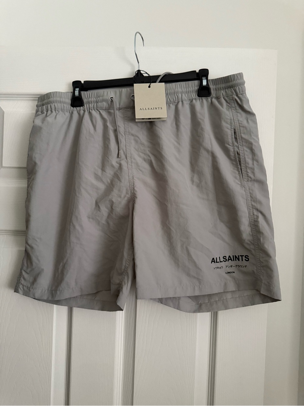 AllSaints Men’s Light Gray  Shorts